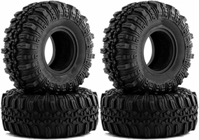 for Axial for SCX24 for TRX4M for AX24 1.0" Soft Rubber Wheel Tires 56 * 22mm for Rock for Terrain for 1/18 1/24 RC Crawler Car RC Vehicle Wheels Tires