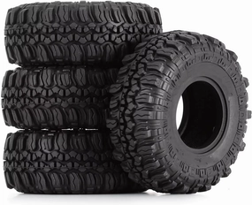 for Axial for SCX24 for TRX4M for AX24 for Super Soft Rubber 1.0inch Wheel Tires 56 * 22mm for 1/24 RC Crawler Car RC Vehicle Wheels Tires