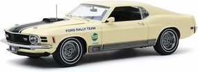 for Ford Mustang Mach 1 1 18 Alloy Rally Car Model Beige Adult Classic Collection Static Display Non-Remote App Controlled Toys