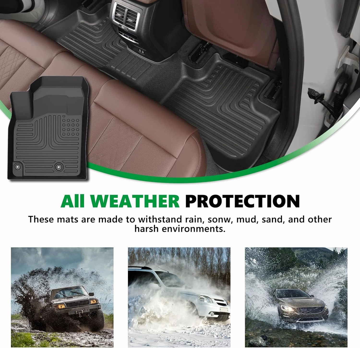 for Nissan Murano Floor Mats 2025,Car Mats for Nissan Murano All Weather Floor Mats Cargo Floor Liner Accessories 2025