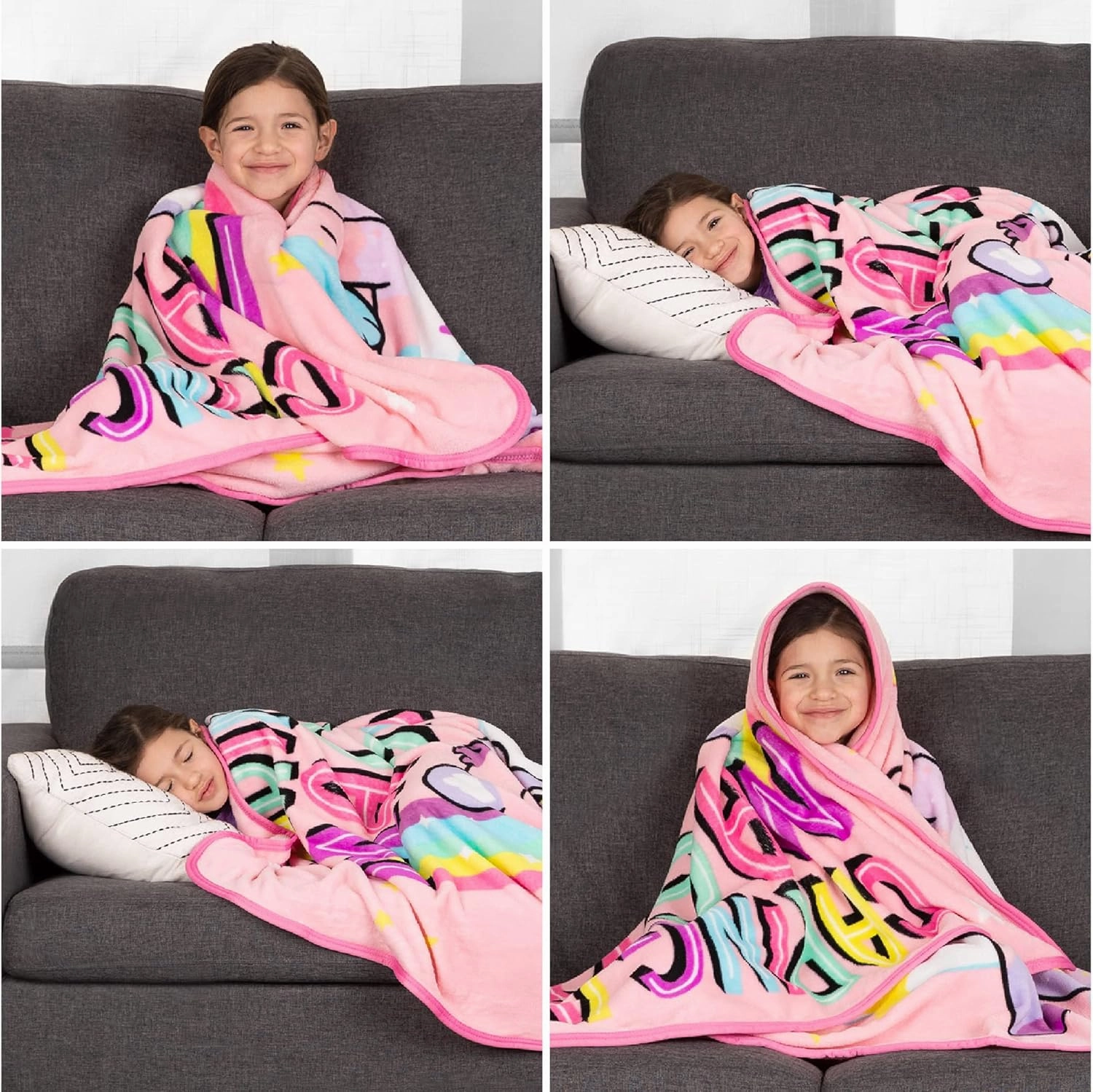 Franco Kids Bedding Super Soft Micro Raschel Throw, 46 in x 60 in, Care Bears