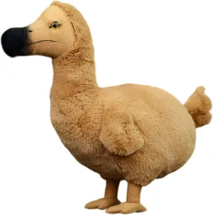 FRANKIEZHOU Realistic Dodo Bird Stuffed Animal-Brown 14",Soft Big Bird Toy Gifts for Kids, Home Decor,Hugging Toy
