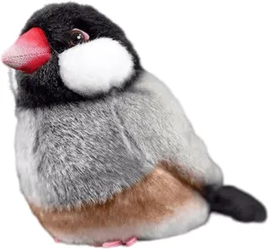 FRANKIEZHOU Realistic Java Sparrow Stuffed Animal 5",Bird Plush Toy, Delicate,Cute Christmas Plush, Girl Toys, Children's Gift
