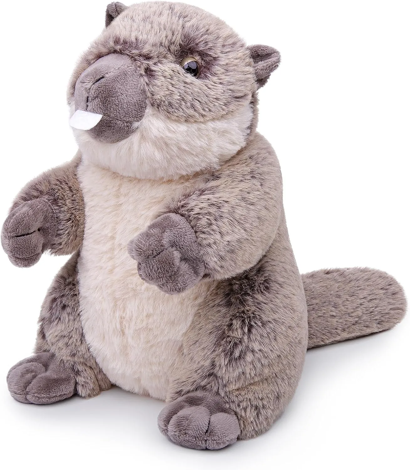 FRANKIEZHOU Simulation Groundhog Stuffed Animal-Gray 9In,Soft Gifts Toy for Kids, Home Decor,Hugging Toy