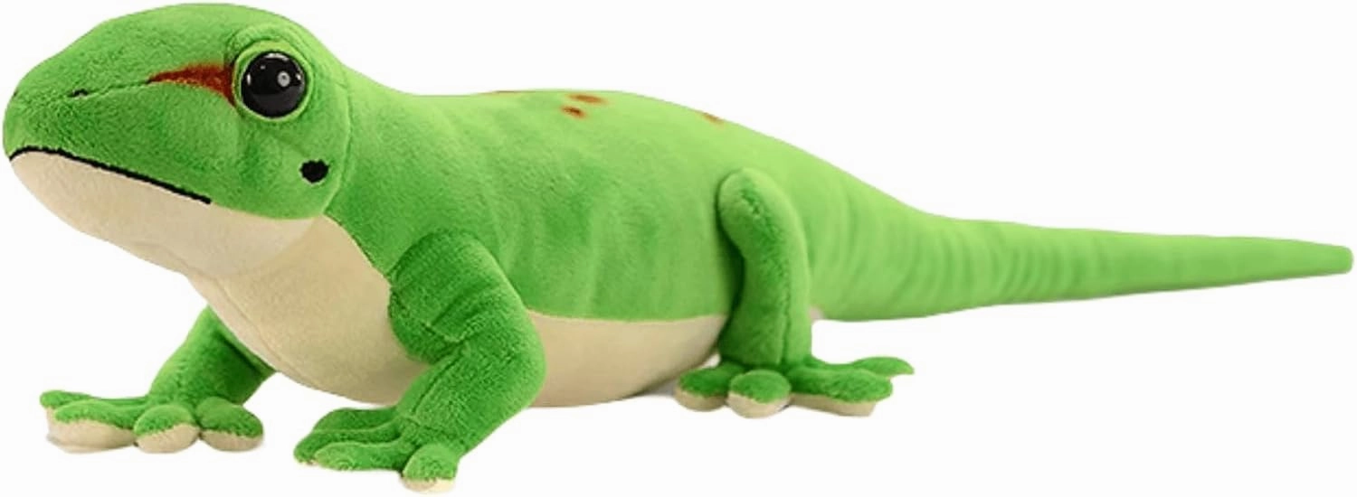 FRANKIEZHOU Realistic Gecko Stuffed Animal - Green 21.65", Lizard Stuffed Animal for Boys, Soft Hugging Toy for Home Decor