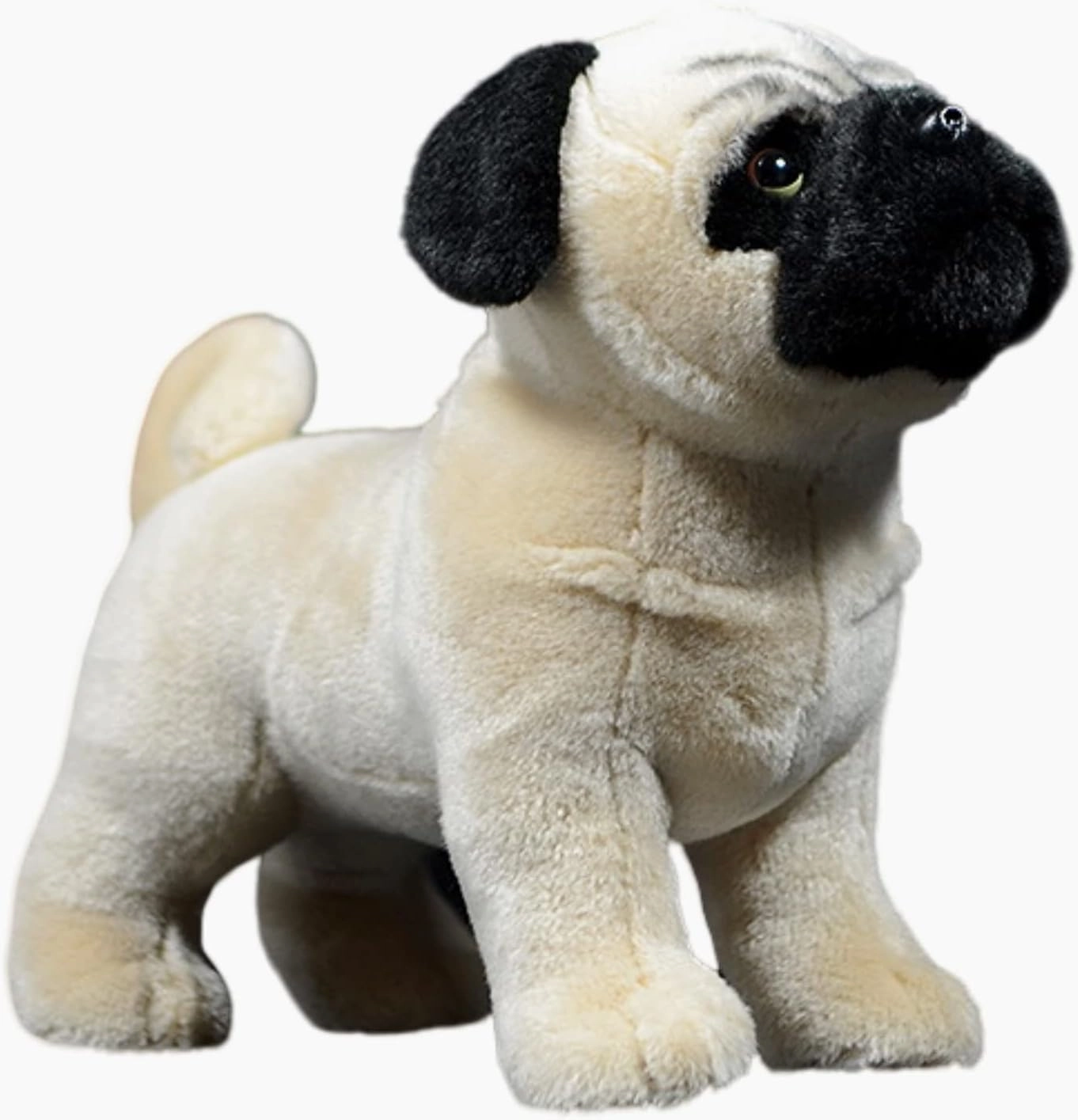 FRANKIEZHOU Realistic Pug Stuffed Animal-10.63" Dog Toy,Girl Toys,Gifts for Kids, Hugging Toy
