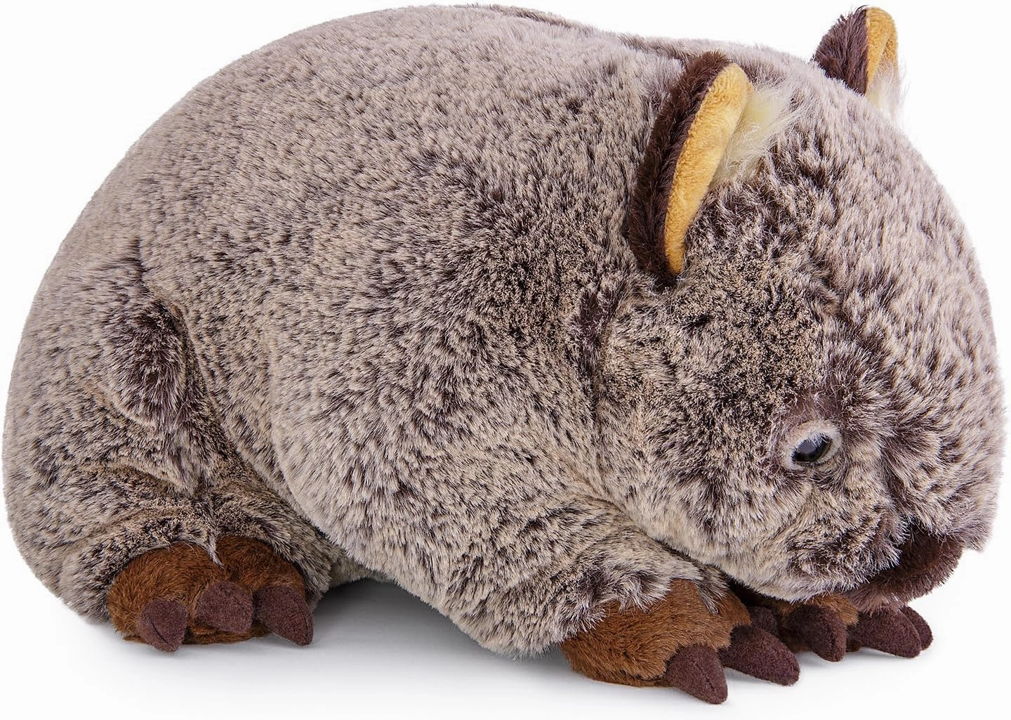 FRANKIEZHOU Simulation Wombat Stuffed Animal,Lifelike Wombat Plush,Soft Wombat Plush-Brown 12",Gifts for Kids,Home Decor