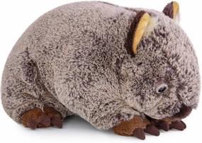 FRANKIEZHOU Simulation Wombat Stuffed Animal,Lifelike Wombat Plush,Soft Wombat Plush-Brown 12",Gifts for Kids,Home Decor