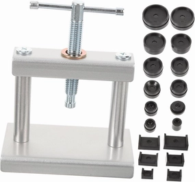 FRCOLOR 1set Watch Back Case Press Tool with Molds for Watch Repair for Battery Replacement and Case Closure Includes Dies for Efficient Results