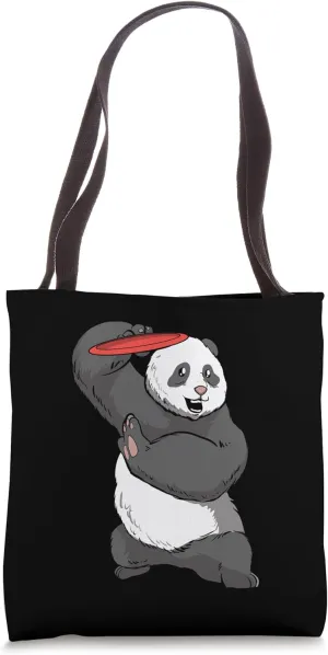 Frisbee Golf Panda Bear - Frolf Course Disc Golf Tote Bag