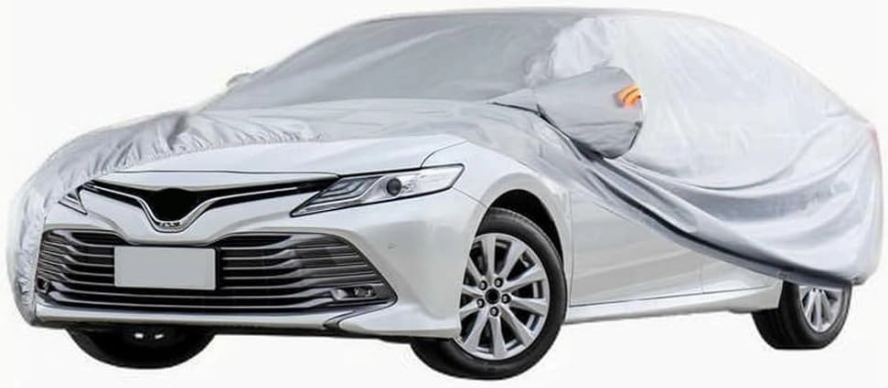Full Car Covers for Toyota Camry 7th Gen 2016 2017, All Weather Exterior Waterproof Scratch Automobile Apparel Non Slip Clothing Windproof Durable Protective Layer