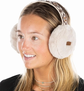 Funky Junque Warm Fuzzy Faux Fur Winter Ear Muffs Adjustable Head Band - Texture Styles, Color Collections, Value Packs