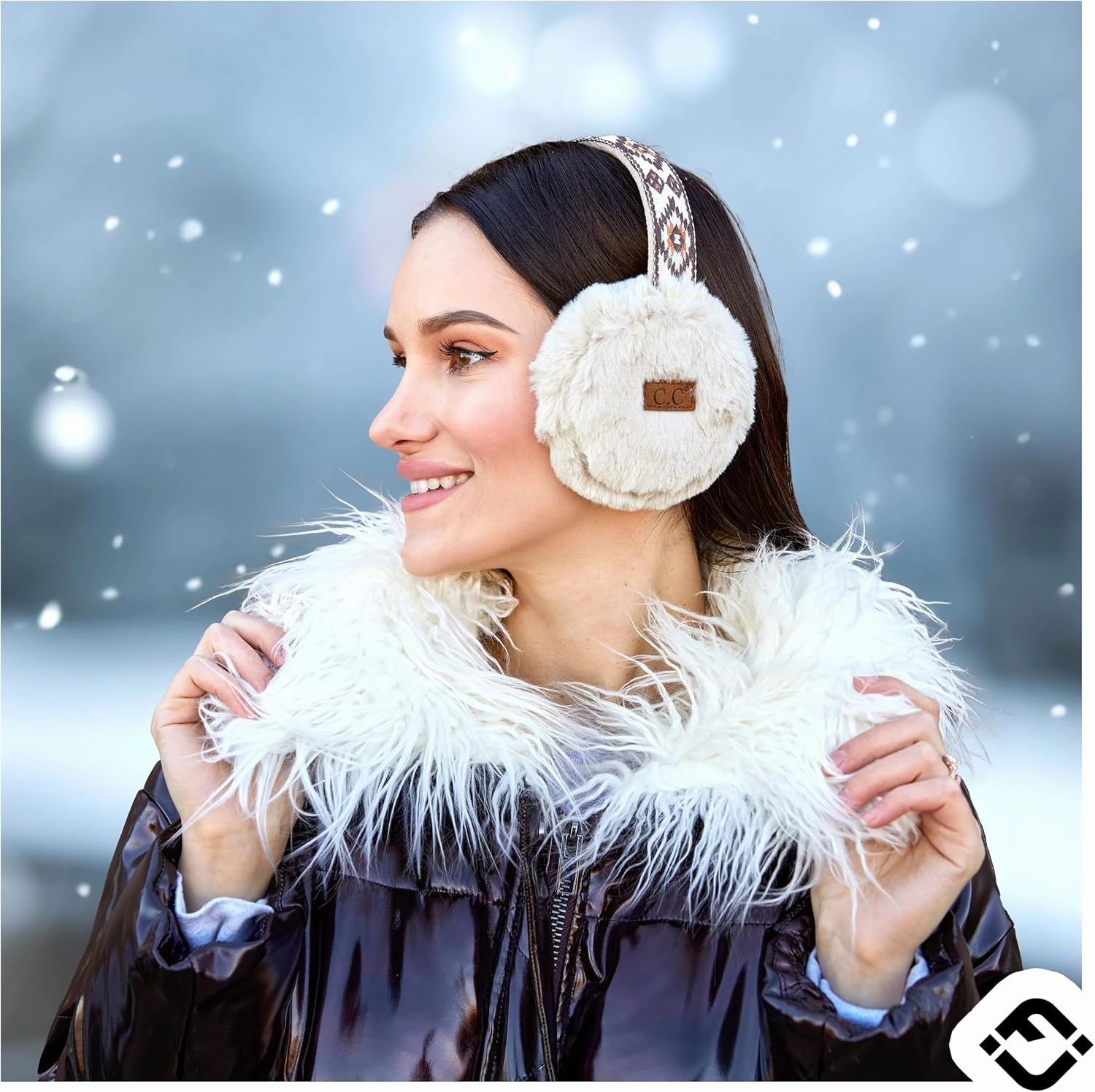 Funky Junque Warm Fuzzy Faux Fur Winter Ear Muffs Adjustable Head Band - Texture Styles, Color Collections, Value Packs