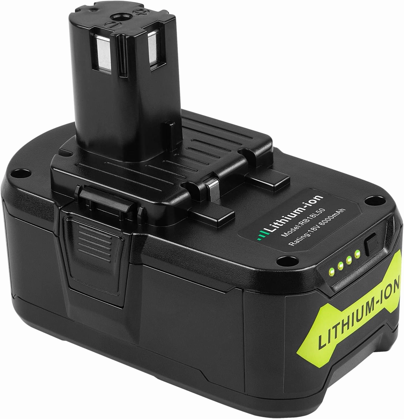 Futurebatt [1Pack] 6.0 AH! High Capacity 18V Replacement Battery for Ryobi P102 P103 P104 P105 P107 P108 P109 P122 for Ryobi ONE  18-Volt Tools Battery