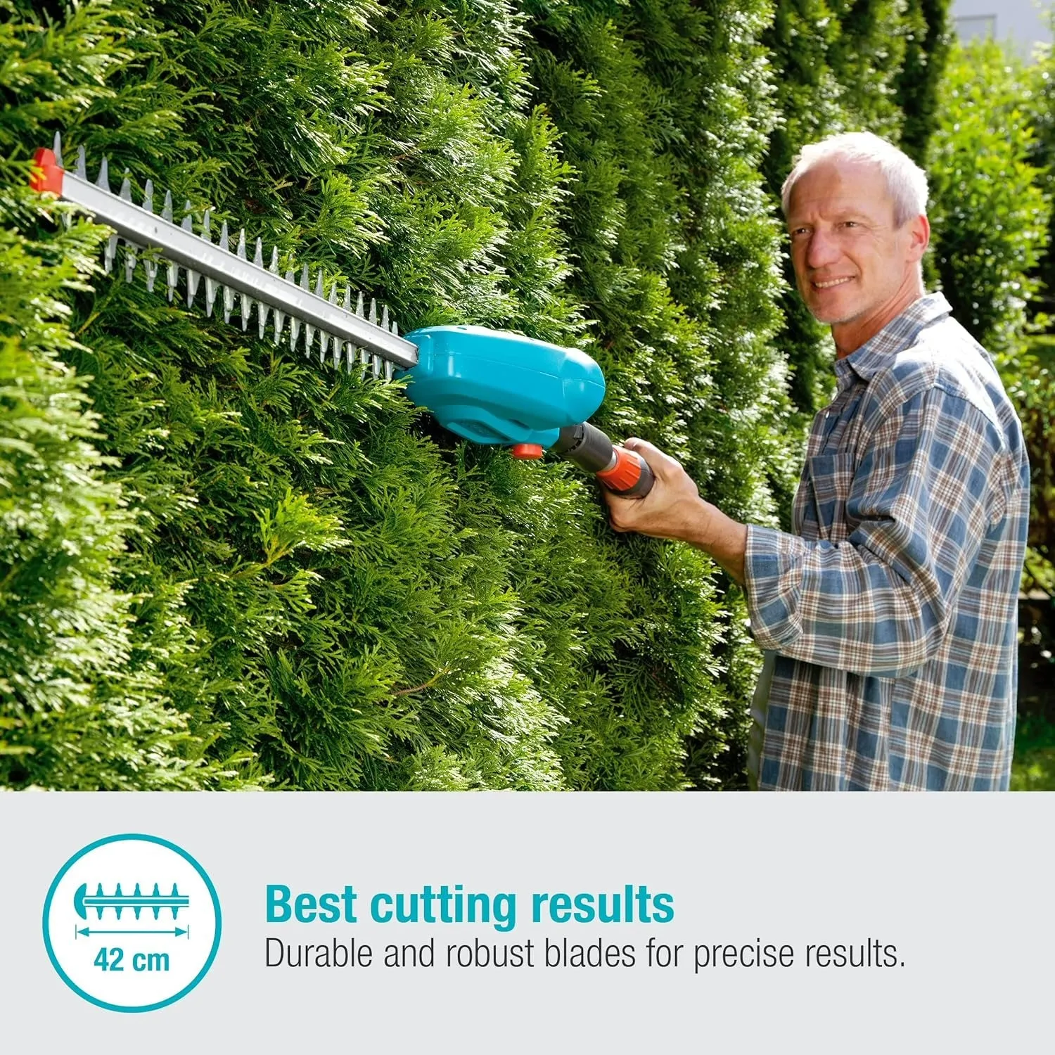 GARDENA THS 42/18V P4A solo Battery Telescopic Hedge Trimmer
