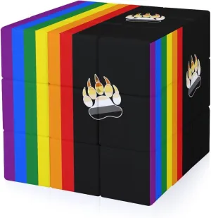 Gay LGBT Bear Flag Funny 3x3x3 Cube Smooth Lightweight Puzzle for Adult Graphic Printing Travel