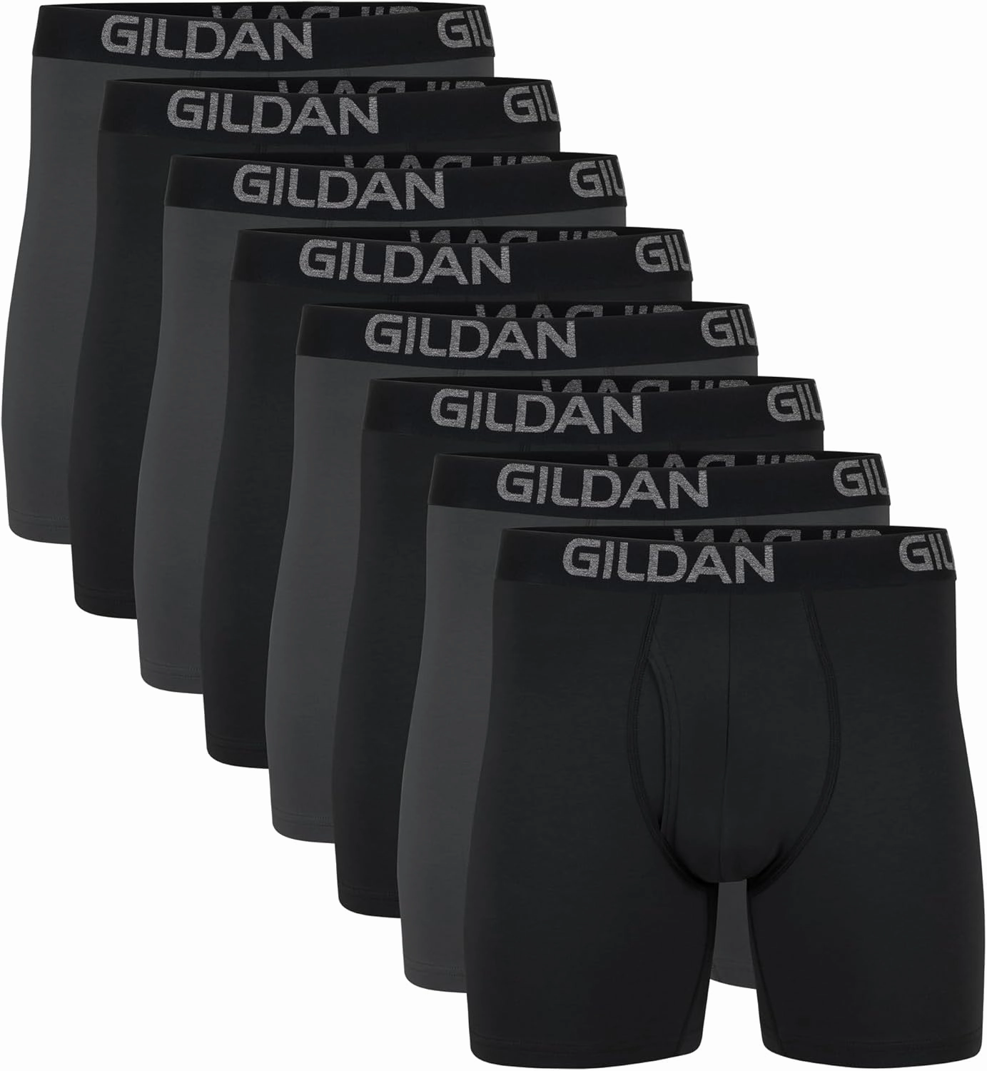 Gildan Men's Underwear Cotton Stretch Boxer Briefs, Multipack