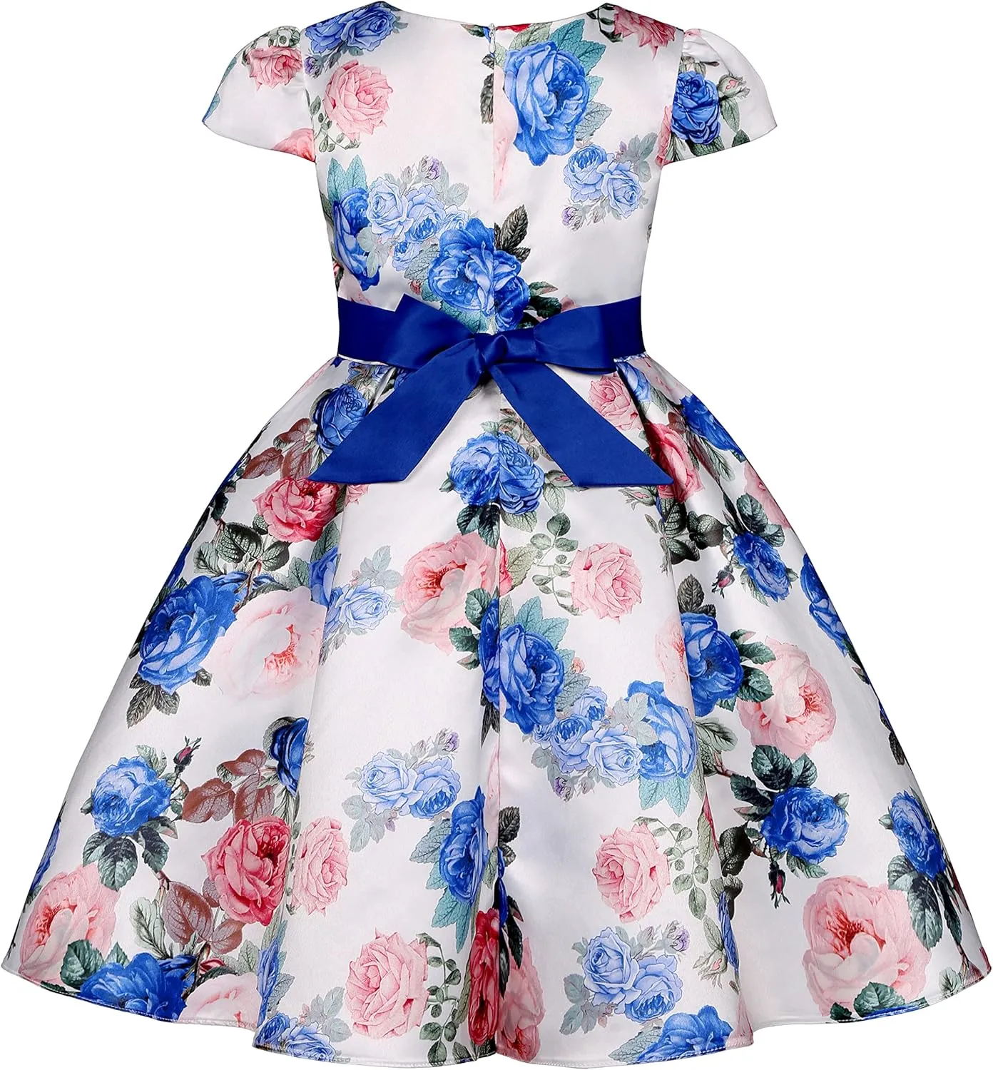 Girls Dress Sloping Shoulder Bridesmaid Wedding Princess Children's Bow Birthday Ball Party Show Evening Lavender