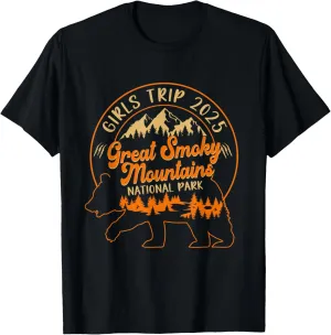Girls Trip 2025 Great Smoky Mountains National Park Vacation T-Shirt