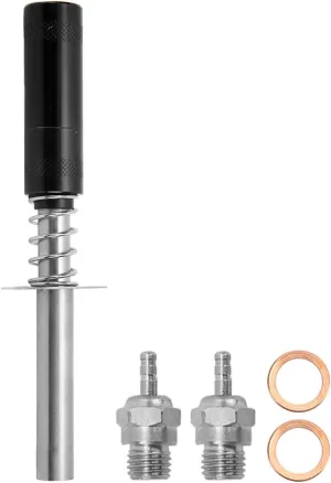 Glow Plug Ignitor, Aluminum Alloy RC Starter Kit, RC Engine Igniter with N3 Hot Spark Glow Plug, for R C Oil Powered Car Ship Engine (Black)