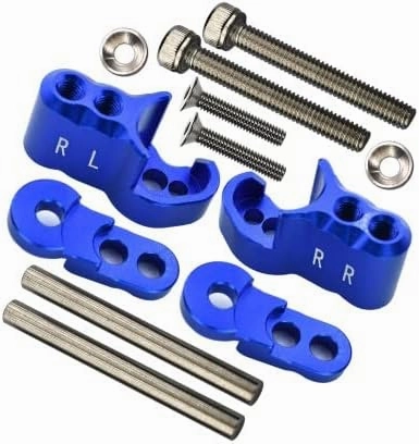 GPM for Traxxas X Maxx 4X4 Upgrade Parts Aluminum Rear Adjustable Shock Mount - 1 Set Blue