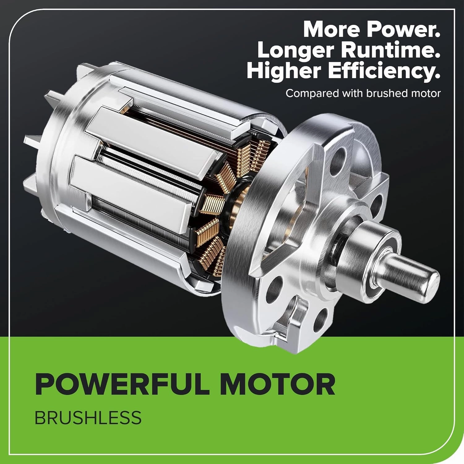Greenworks 40V 17”​ Brushless (Push) Cordless Lawn Mower, 4.0Ah Battery and Charger