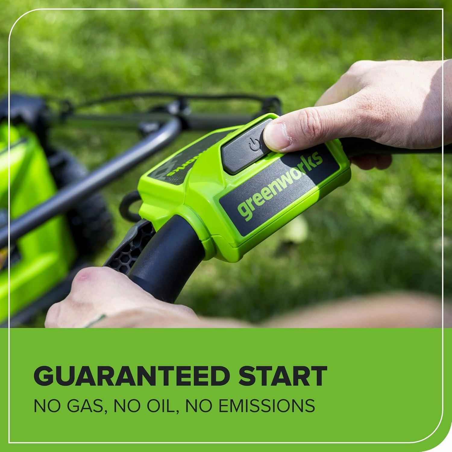 Greenworks 40V 17”​ Brushless (Push) Cordless Lawn Mower, 4.0Ah Battery and Charger