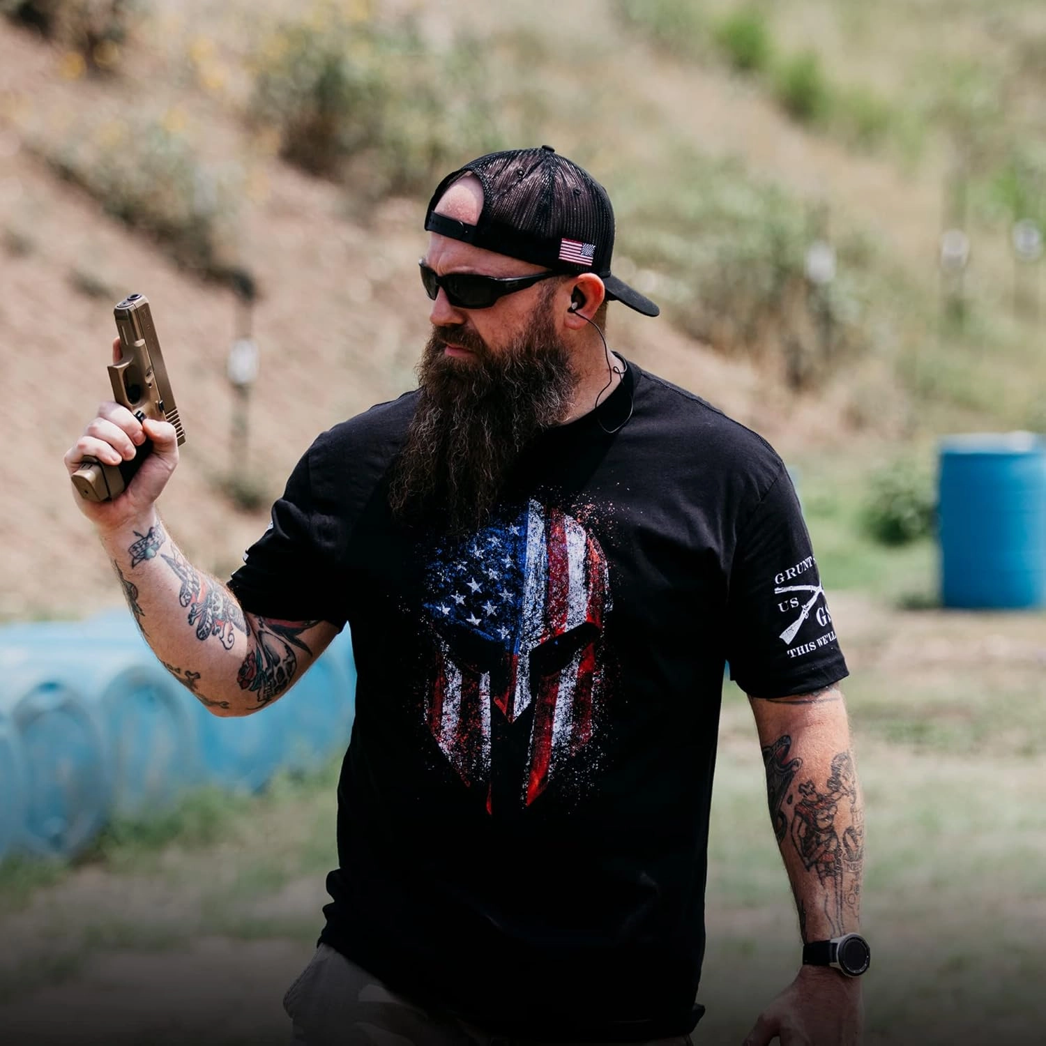 Grunt Style American Spartan 2.0 - Men's T-Shirt