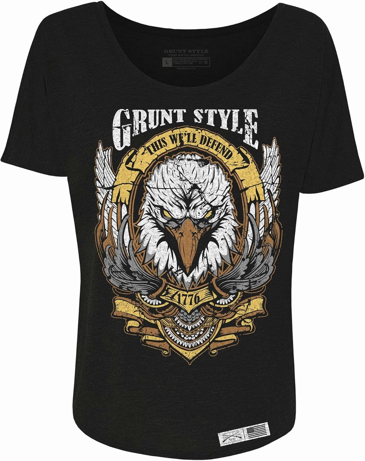 Grunt Style Easy Rider Eagle Women's Slouchy T-Shirt