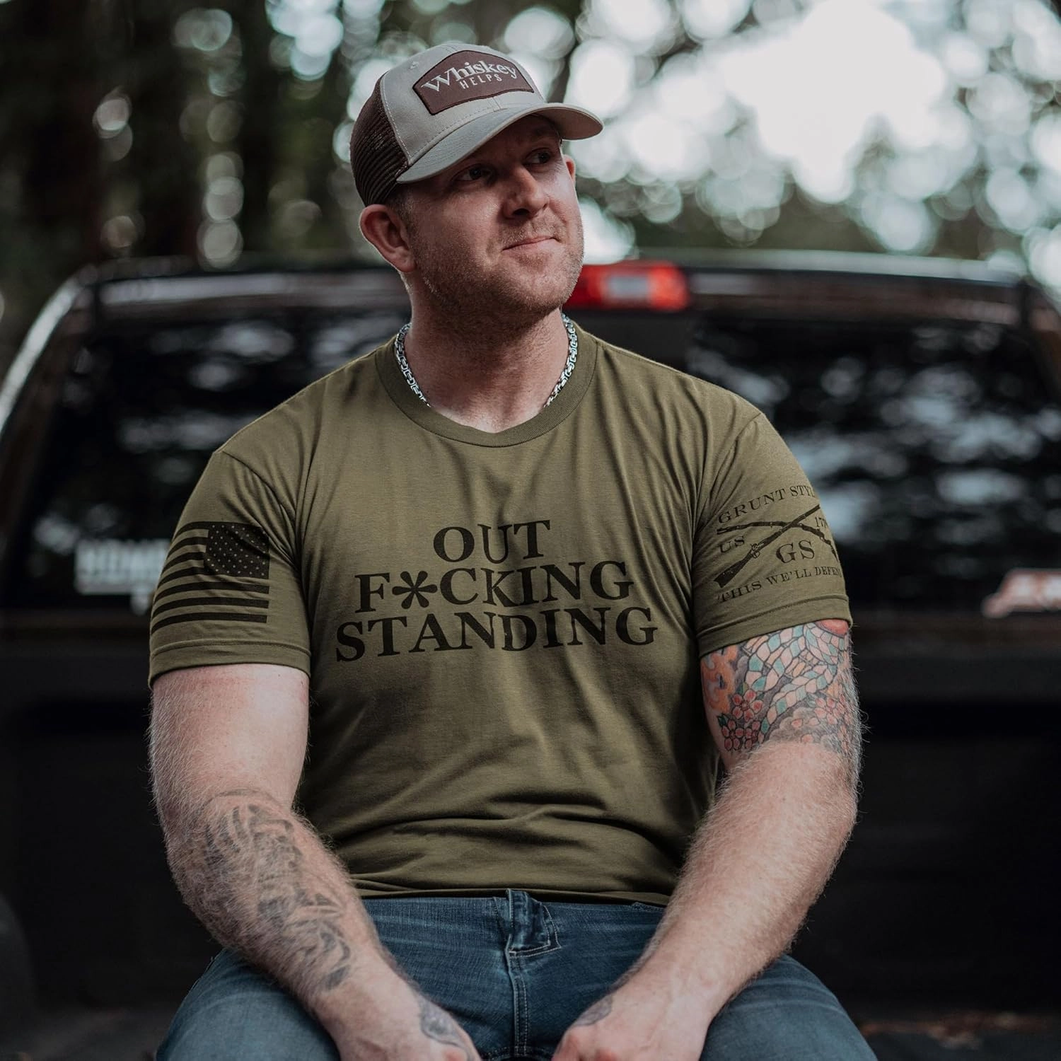 Grunt Style Out Fking Standing Men's T-Shirt