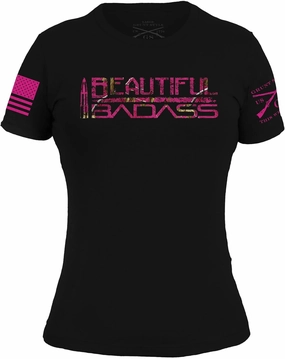 Grunt Style Realtree Xtra Beautiful Badass Women's T-Shirt