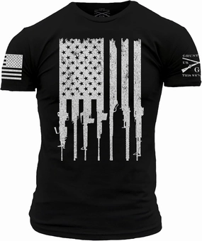 Grunt Style Rifle Flag Men's T-Shirt