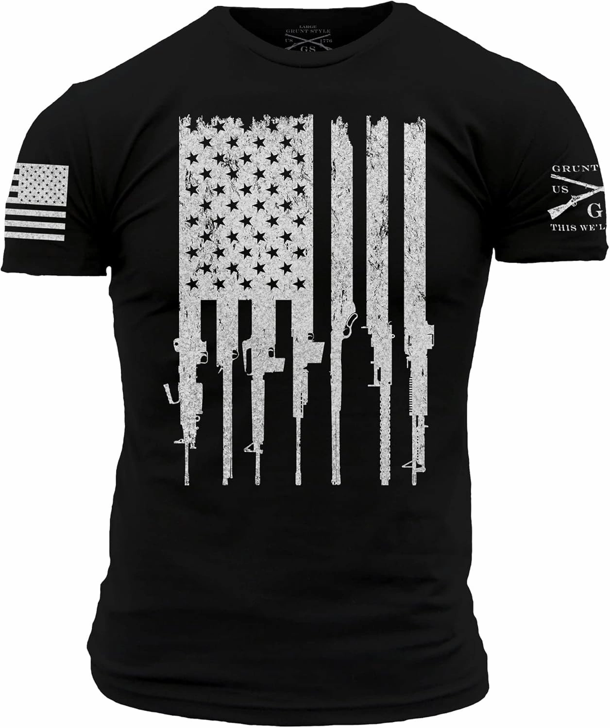 Grunt Style Rifle Flag Men's T-Shirt