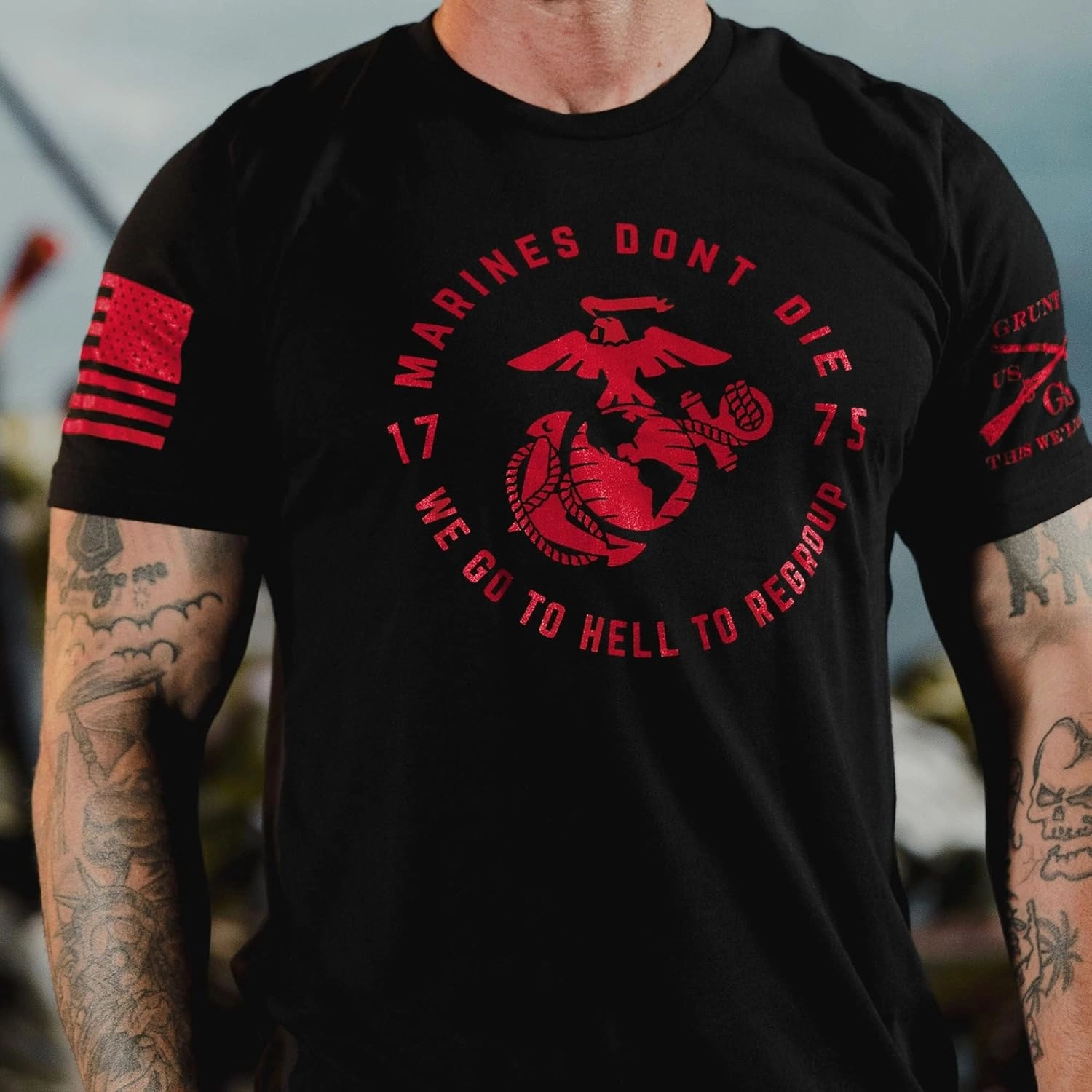 Grunt Style USMC Regroup Men's T-Shirt