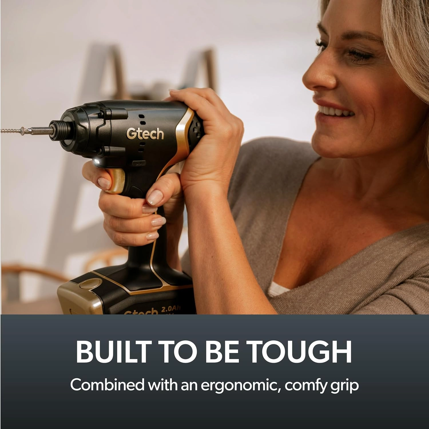 Gtech Impact Driver Bundle - Cordless Impact Driver - Perfect for Installing Screws, Fasteners, and More - Includes Impact Driver, 20V Battery/Charger - Complete Your Home Tool Kit
