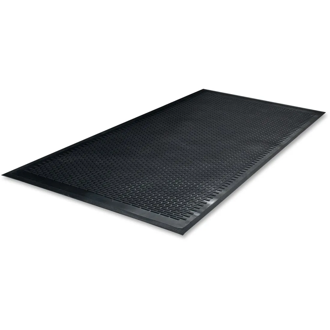 Guardian 14040600 Clean Step Scraper Outdoor Floor Mat, Natural Rubber, 4'x 6', Black, Ideal for any outside entryway, Scrapes Shoes Clean of Dirt and Grime