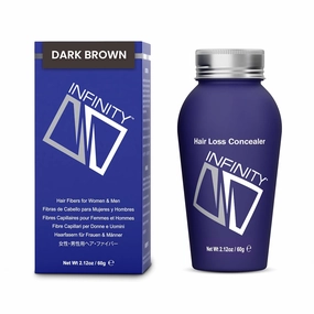 Hair Fibers Dark Brown for Thinning Hair for Women & Men - 100% Undetectable Hair Building Fiber Powder - Conceal Hair Loss in 15 Seconds, 60g