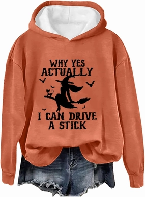 Halloween Sweatshirt Women Cute Vintage Graphic Women's Fashion Casual Pullover spooky Graphic Casual Long Sleeve