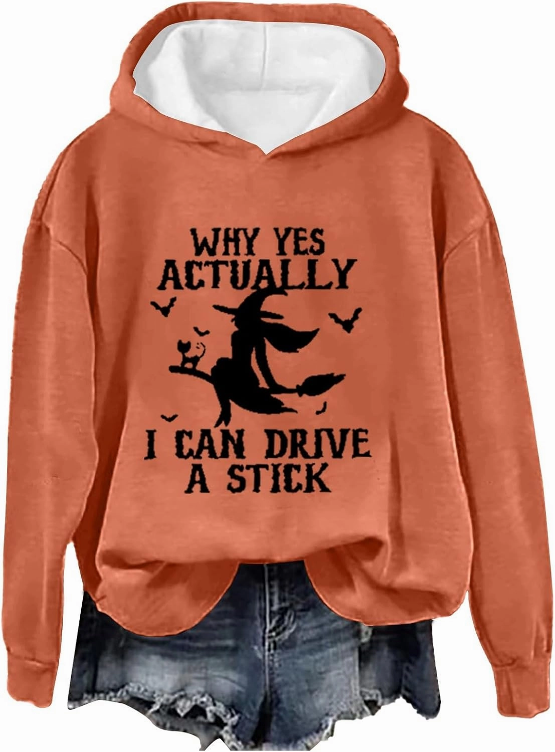 Halloween Sweatshirt Women Cute Vintage Graphic Women's Fashion Casual Pullover spooky Graphic Casual Long Sleeve