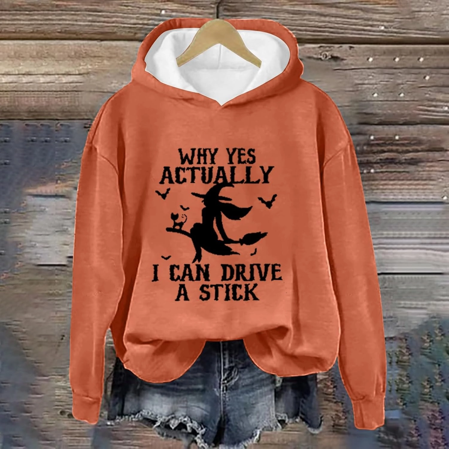Halloween Sweatshirt Women Cute Vintage Graphic Women's Fashion Casual Pullover spooky Graphic Casual Long Sleeve