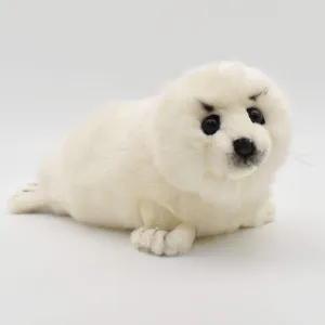 Hansa White Seal Animal Plush Toy - 12"