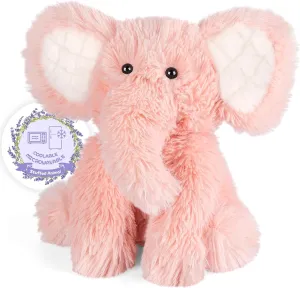 Heatable & Coolable Elephant Stuffed Animals, Microwavable Heating Pads, Stress & Discomfort Relief, Elephant Plushies for Companion, Lavender Scented Elephant Toy, Elephant Gifts