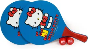 Hello Kitty Sports 40th Anniversary Beach Paddle Ball Set, Red/Blue/White