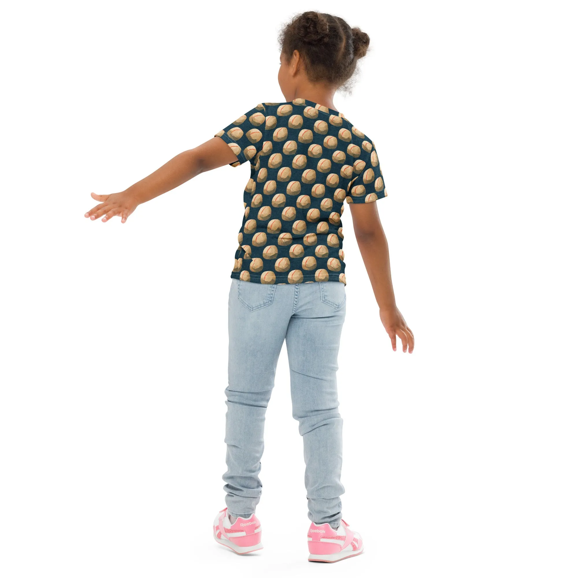 Home Run Hues Girl’s crew neck t-shirt