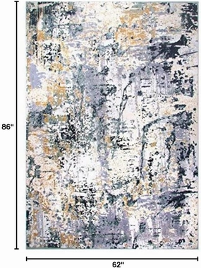 Home Dynamix Christian Siriano New York Surface Windsor Modern Abstract Area Rug 5'2"x7'2" Gray/Cream
