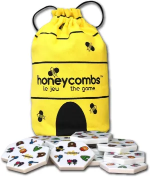 HoneyCombs Game - Family Friendly Matching Game, Bee Themed Quality Tiles, Easy to Learn, Award Winning Educational Classroom, 3 Ways to Play, Fun Gift for Kids and Adults Ages 5 . 1-8 Players