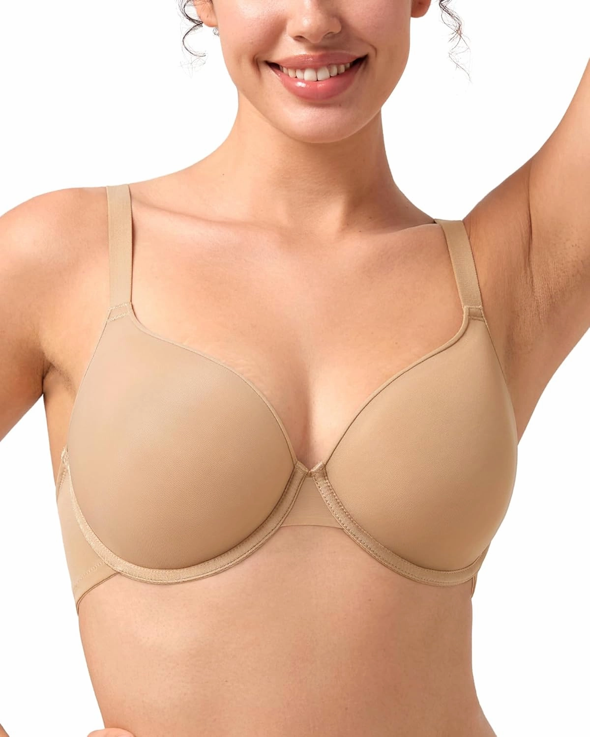 HSIA Wireless Tshirt Bras for Women Push Up Seamless Full Coverage Bralette No Wire Everyday Comfort Bra
