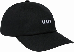 HUF Set OG Curved Visor 6 Panel Strapback Hat