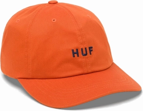 HUF Set OG Curved Visor 6 Panel Strapback Hat