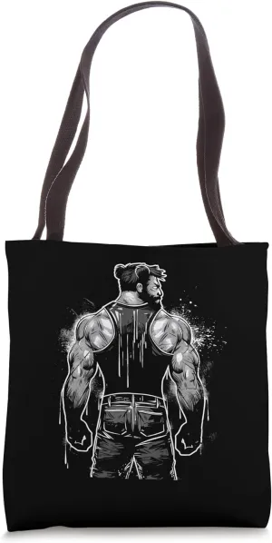 Hunk's Viewpoint - Behind the Scenes Gay Bear Tote Bag